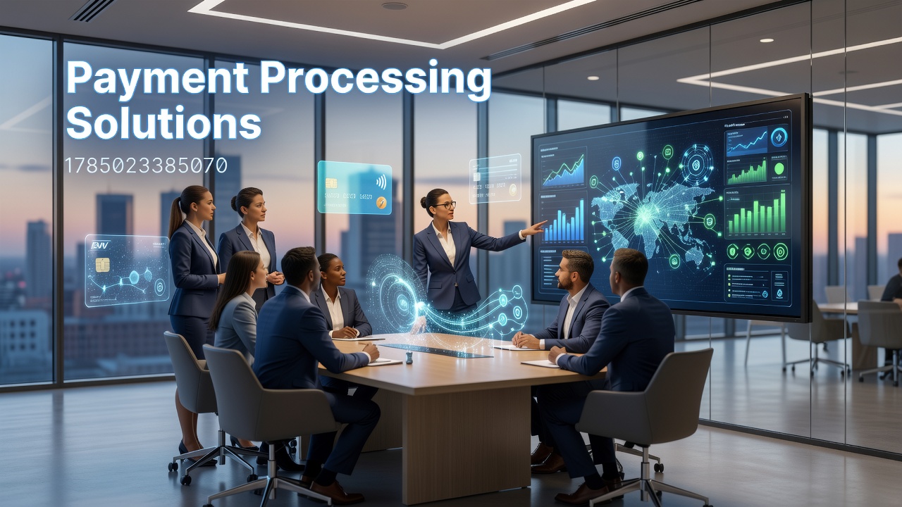 Overview of payment processing infrastructure showing transaction flow from merchant to bank networks
